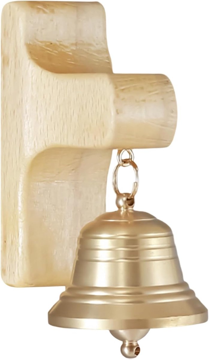 Winkelbel Houten - Deurbel Klokkenspel - Winkel Decoratie - Magnetische Bevestiging - 88 x 56 x 1 cm - Houtkleur