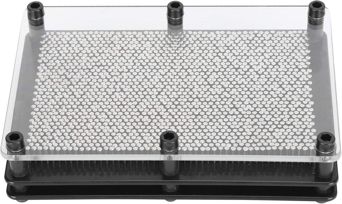 Pin Art Speelgoed - 3D Afdruk Vorm - Creatieve Vormgeving - Duurzaam Metaal - 17.8 x 12.5 cm