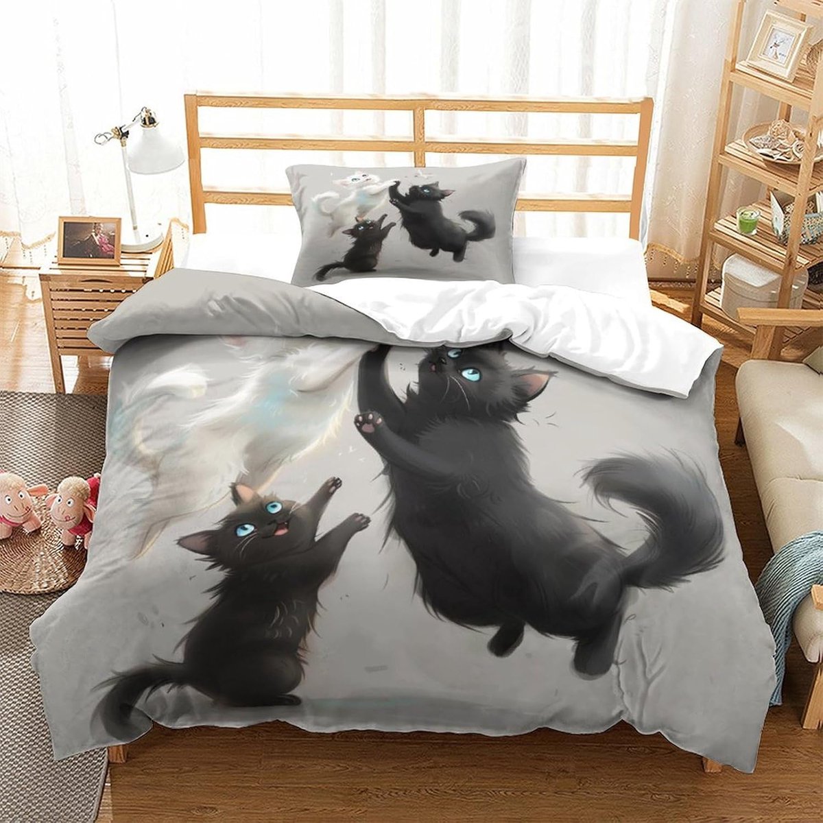 Dekbedovertrek Set - Beddengoed - Slaapkamer Decoratie - 3D Print Design - 135x200cm - Sti