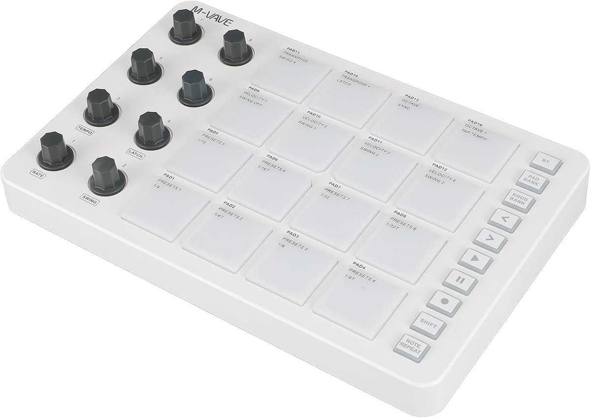MIDI Drum Pad - Muziek Controller - Muziek Maken - 16 RGB Pads - 227 x 147 x 38 mm