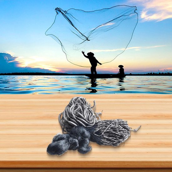 Visnet Nylon - Vangnet Vissen - Efficiënt Vangen - Dubbele Netversterking - 30 Meter Lengte - Zoals Afgebeeld — afbeelding 3