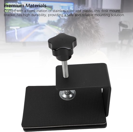 Shifter Bureauhouder - Race Mount - Sim Racing - Verstelbare Ondersteuning - 14x14x9 cm - Zwart — afbeelding 2