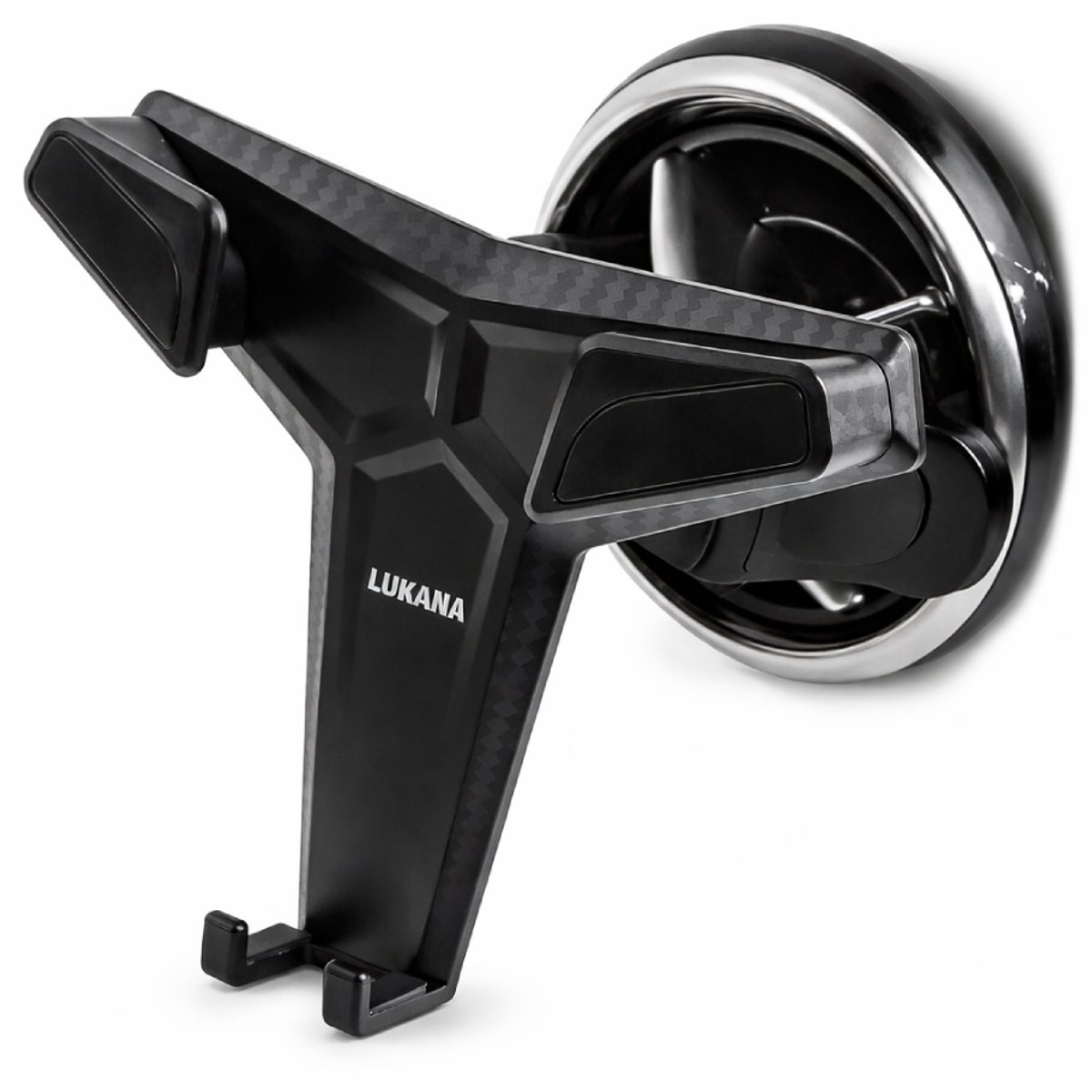 Lukana A-1605 - Telefoonhouders Auto voor Standaard en Ronde Ventilatierooster - Autohouder Telefoon - Universeel - GSM Houder Auto - Geschikt voor Mercedes, Audi, Mini Cooper en meer!