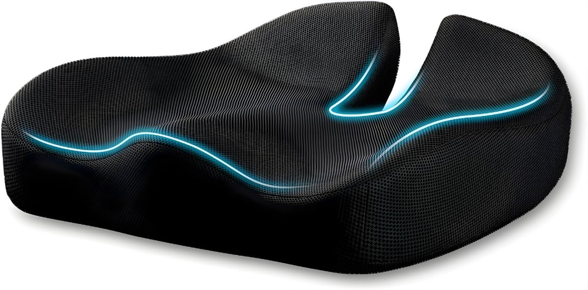 DnA® Wigkussen - Wigkussen Bed - Matrasverhoger - Zwart - 40cm x 36cm x 11cm