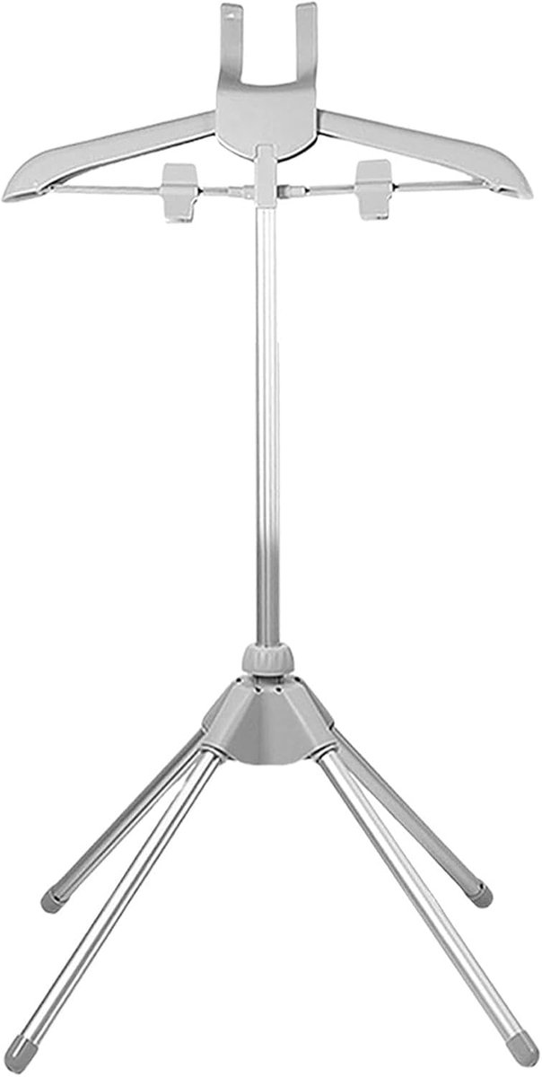 Kleding Stoomrek - Stoomhouder Kleding - Professioneel Stomen - Verstelbaar 85-160cm - Aluminium Legering - Grijs