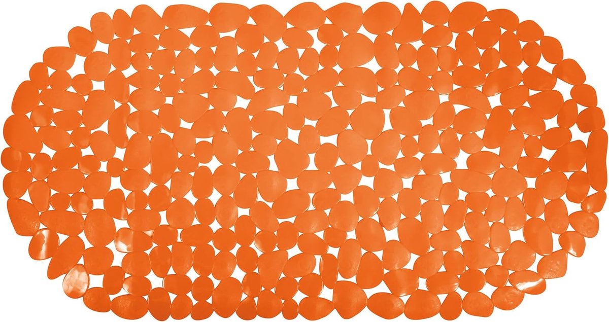 Badmat - Douchemat - Veiligheid in bad - Antislip met zuignappen - Unieke maat - Oranje