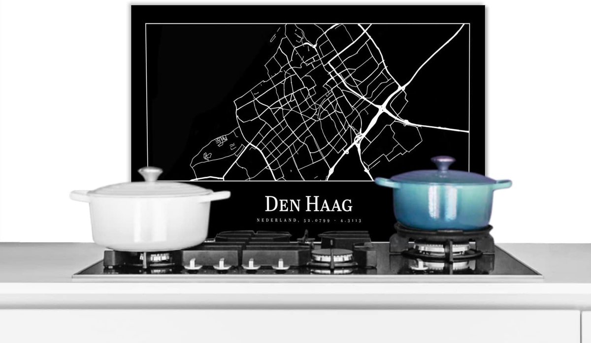 Keuken Spatscherm Wandbescherming Keuken Kookplaat Beschermen Hittebestendig Materiaal 70x50 cm Plattegrond Design