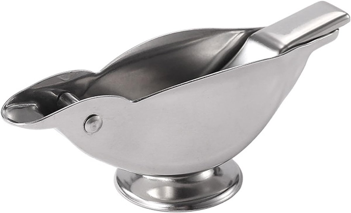Vogel Fruitpers - Citrus Pers - Snel Sap Maken - Uniek Vogel Design - 12 x 4.3 cm - Zilver
