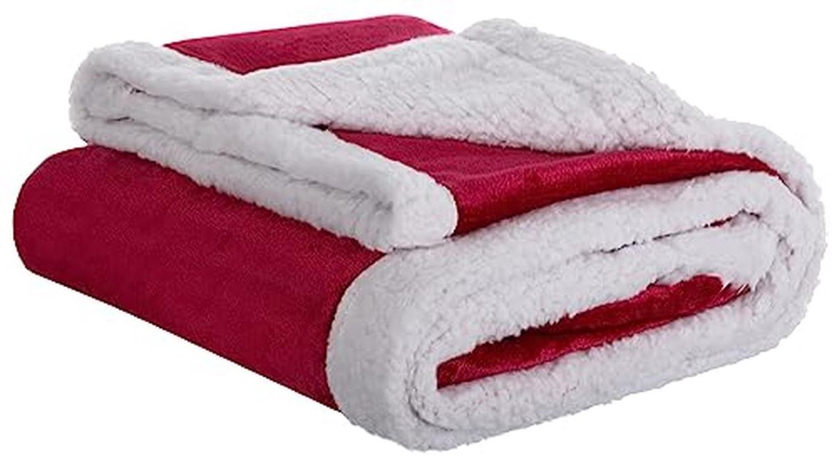 Baby flanel en Sherpa knuffeldeken 70 x 100 cm voor kinderen