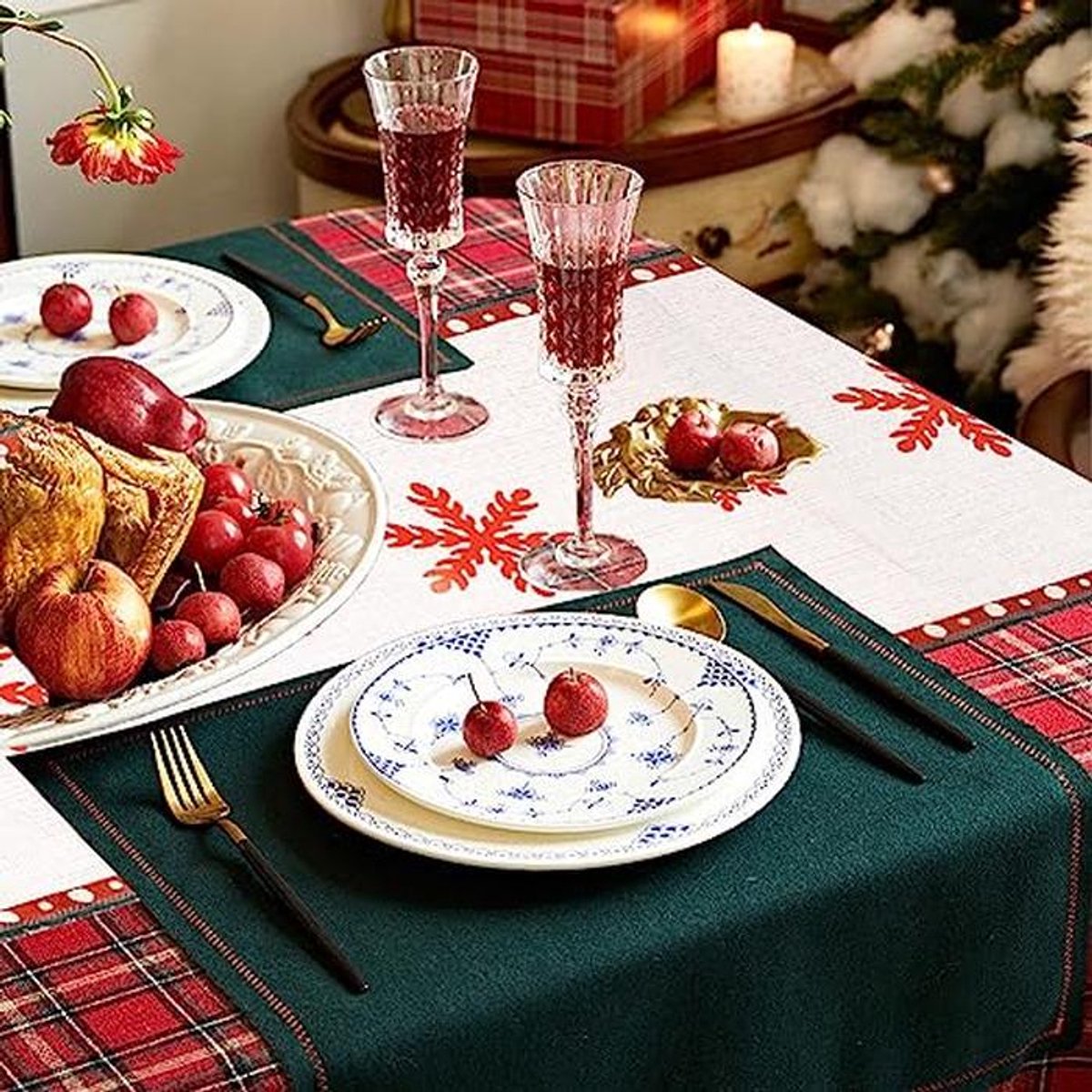 Kerst Tafelloper voor Feestelijke Diners - 180 x 33 cm Decoratie