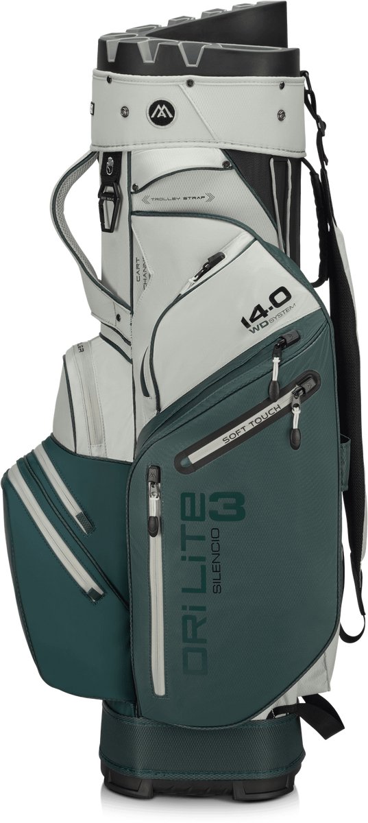 Big Max Drilite Silencio 3 - Stille Golftas - Cartbag - Waterafstotend - 14 dividers - Forrest Green van Merkloos — afbeelding 5