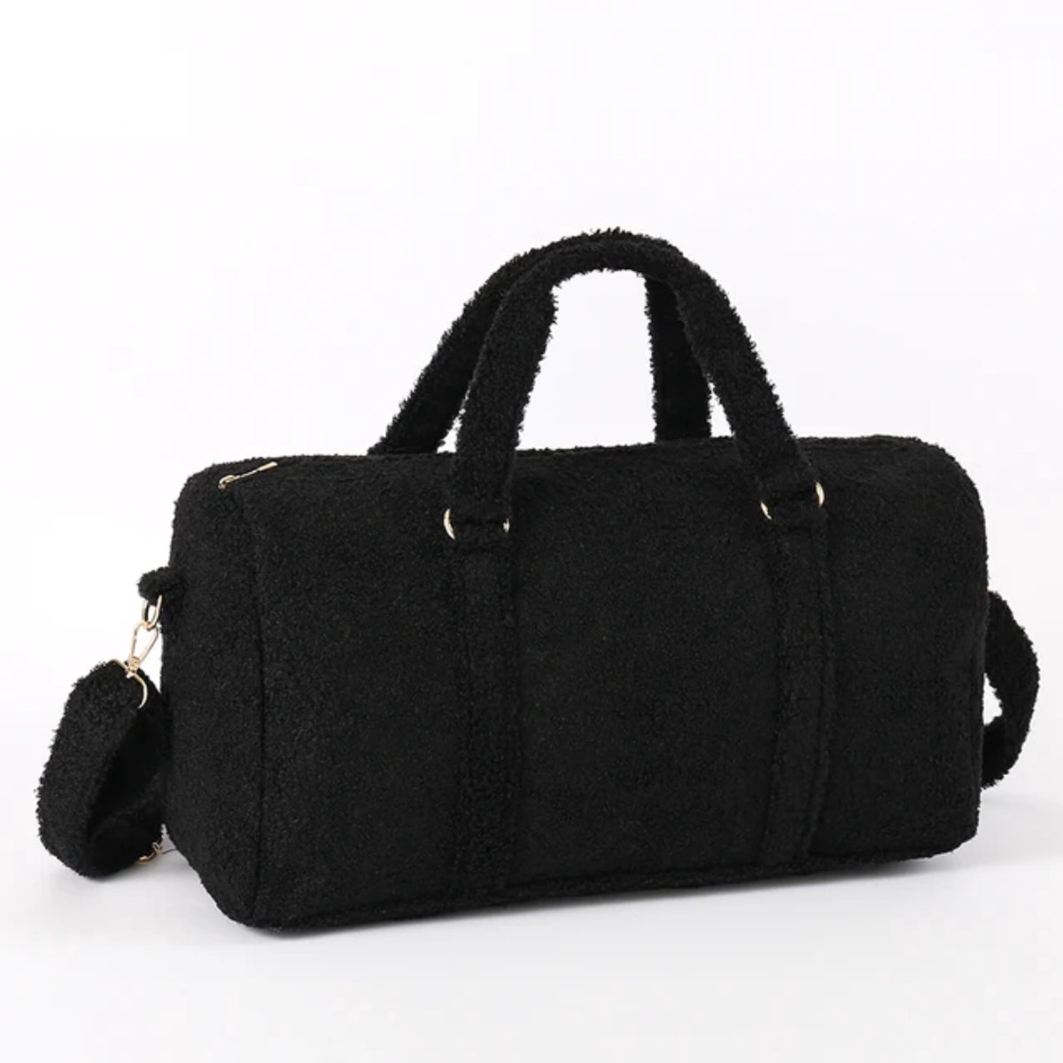 Teddy weekendtas zwart (gepersonaliseerd)