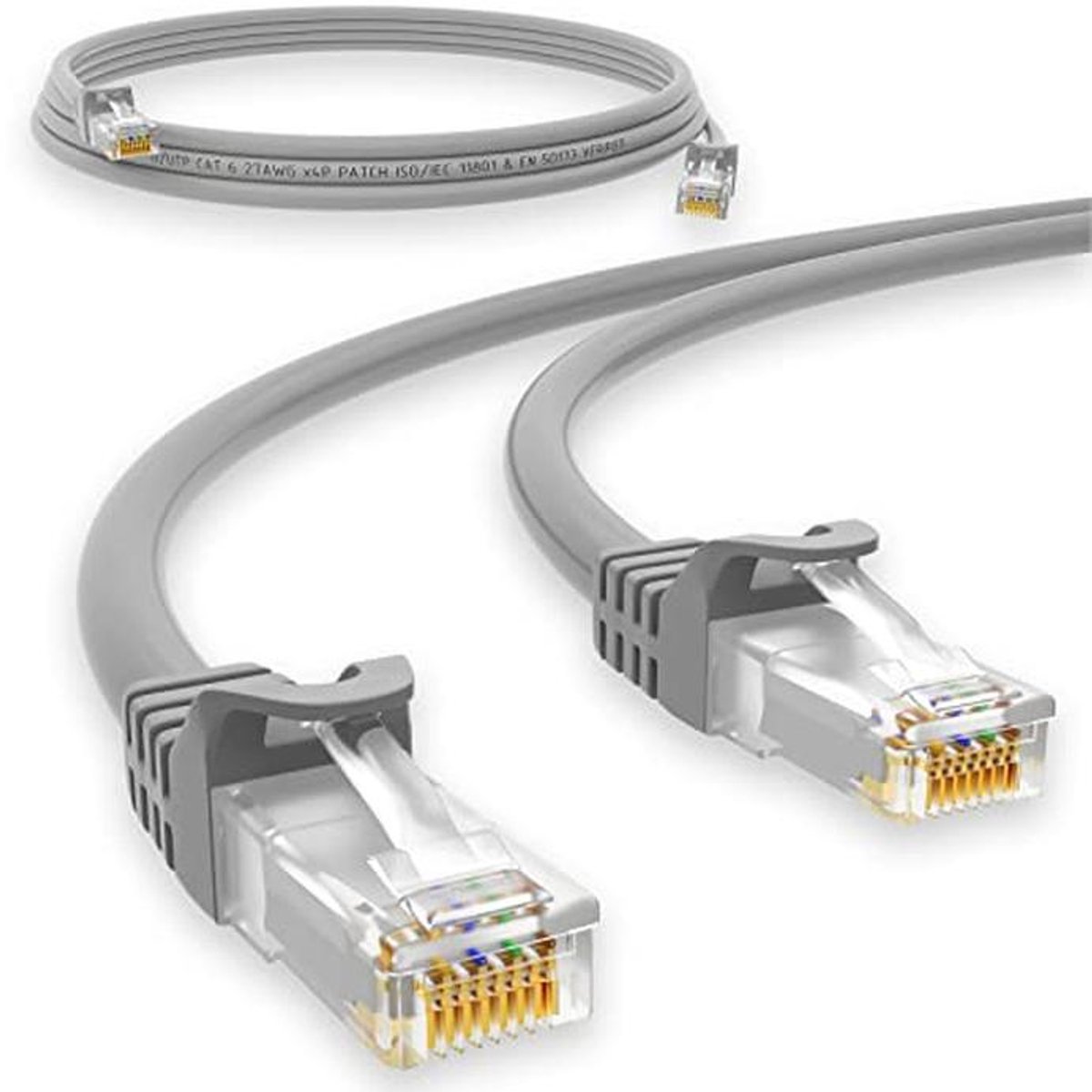 Netwerkkabel LAN CAT.6 - 1 Gbit/s RJ45-stekker - 1 meter - perfecte Ethernet patchkabel