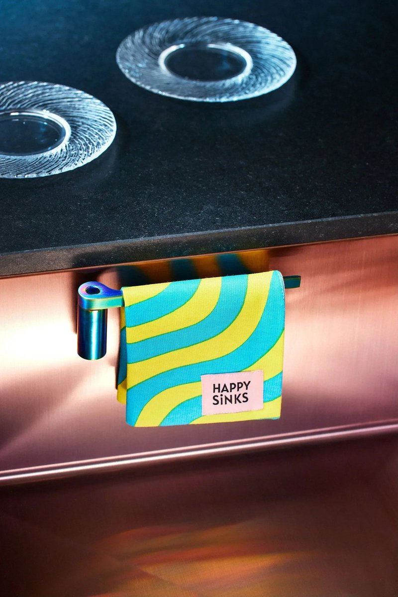 Happy Sinks Magnetische Theedoekhouder - Regenboog