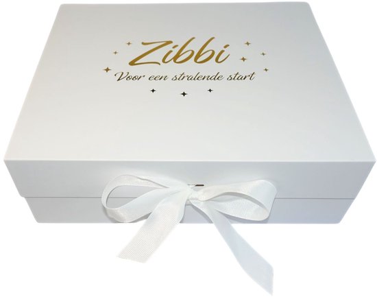 Zibbi Originals Baby Geschenkset Ollie - 9-delig - Unisex - 6-9 Maanden - Wit - Kraamcadeau / Babyshower Geschenk van Zibbi — afbeelding 3