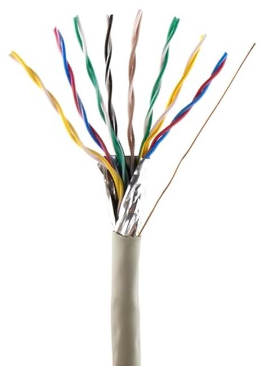 Telefoonkabel 8x2x0,6 mm J-Y (ST) Y 50 m voor flush-montage en installatie, 16-aderige telecommunicatiekabel