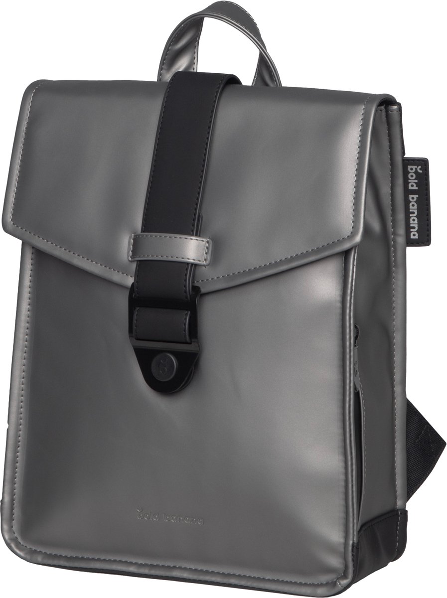 Envelope Mini Rugzak - Compact - Vegan - Waterdicht - Tabletvak - Dames & Heren - Rugtas - Donkerzilver
