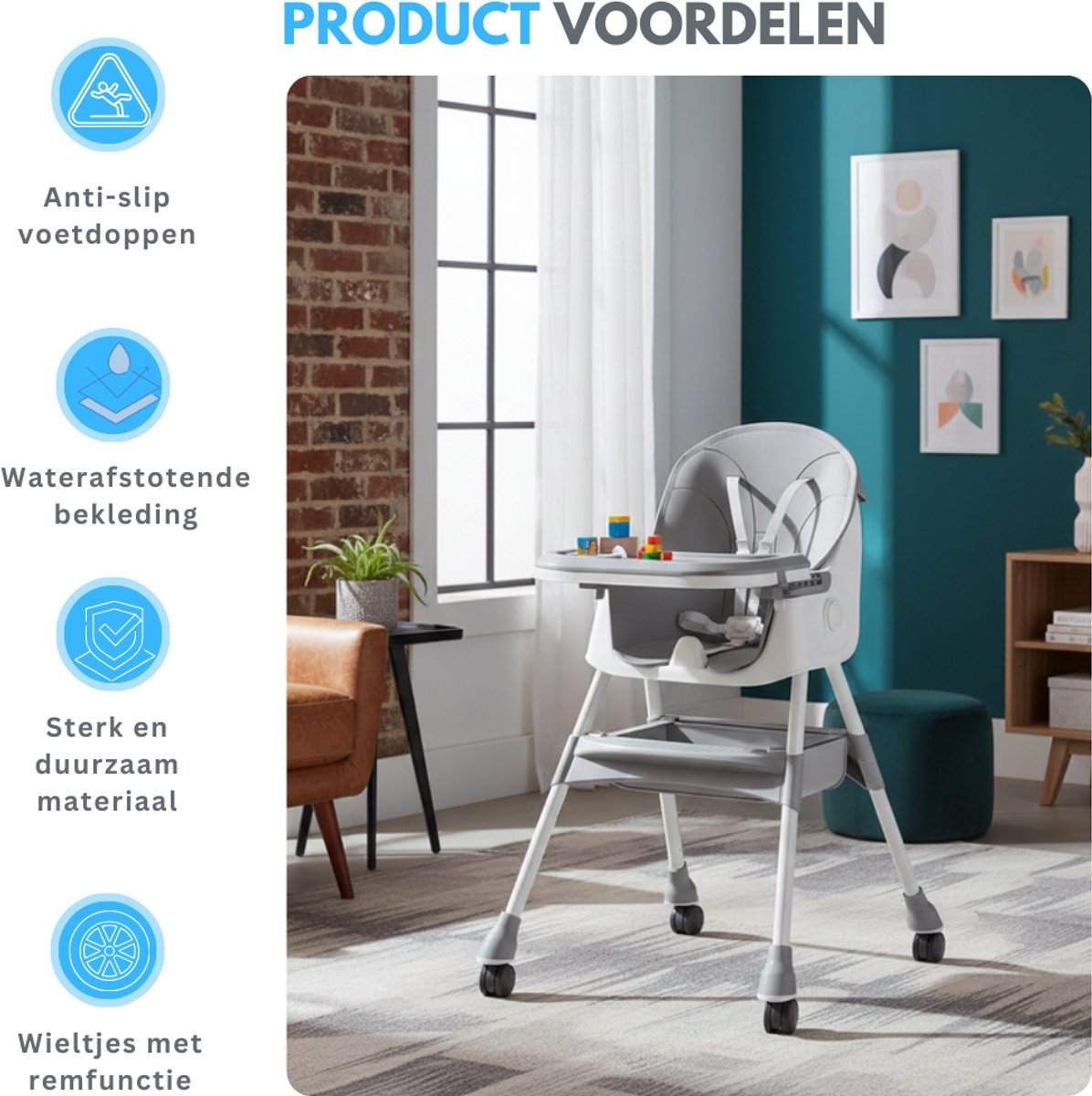 Livista Kinderstoel 3-in-1 Inklapbaar thumbnail 4