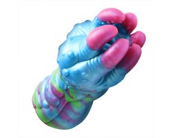 asstra - siliconen achterste stroker - blauw/paarse