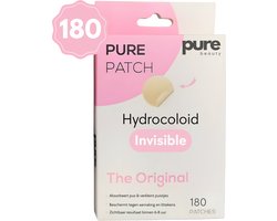 Purebeauty Pure Patch - Pimple Patch - Snel Resultaat - 180 Pcs - hydrocolloid - Puisten Verwijderaar - Acne Patches - Anti Mee-Eters