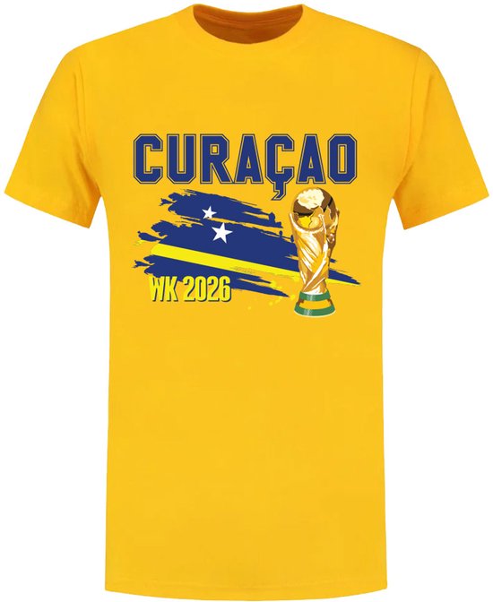 Curaçao WK 2026 Geel T-shirt - Wereldkampioenschap - Voetbal - Shirt