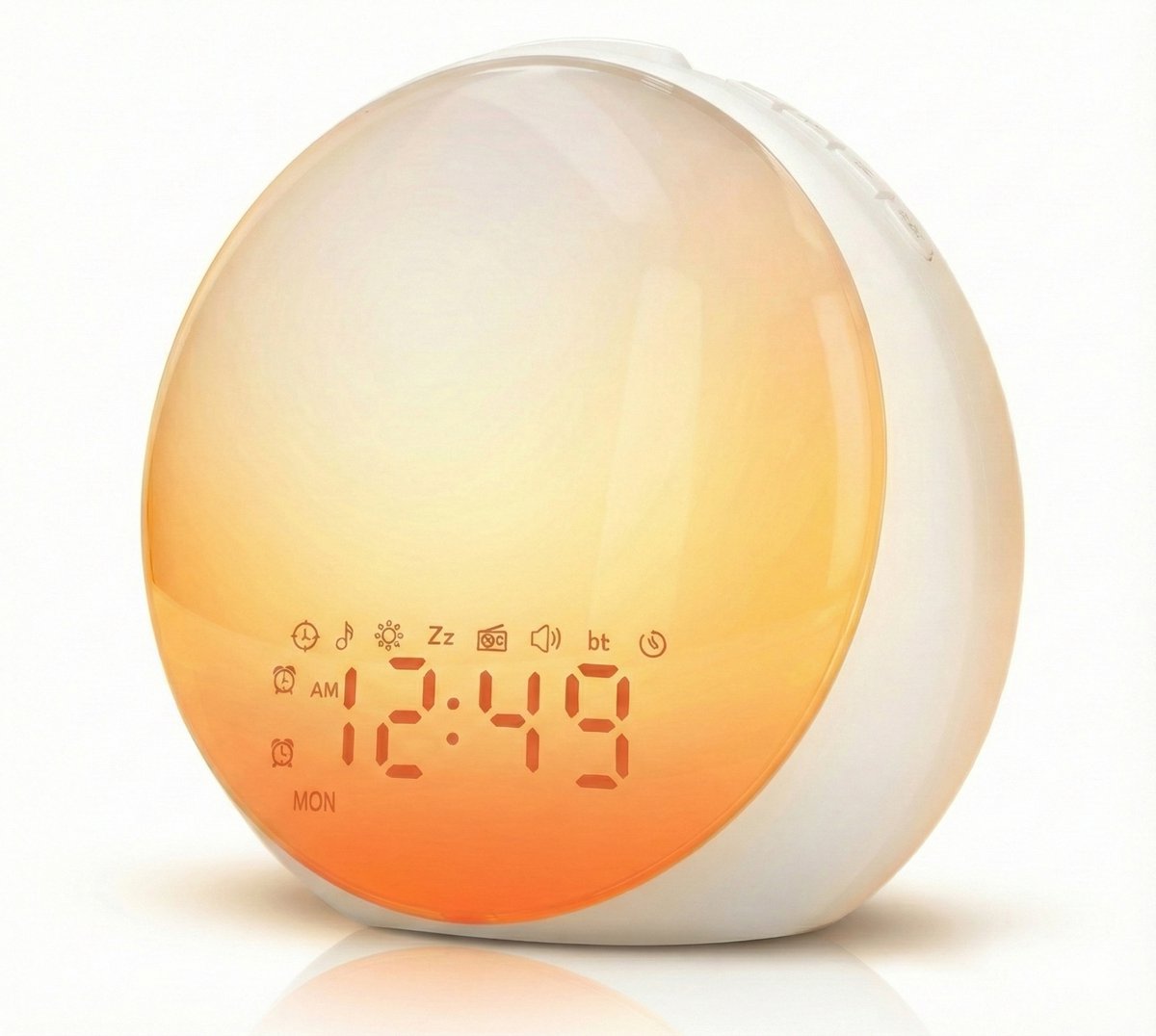 Bol.com HomeBay Wake Up Light & Digitale Wekker - Lichtwekker met FM Radio - Zonsopgang & Zonsondergang Simulatie - Slaaptrainer... aanbieding