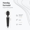 Zwarte wand vibrator, 20cm lang, 5cm breed en 4cm diameter. Waterdicht, zacht en flexibel.