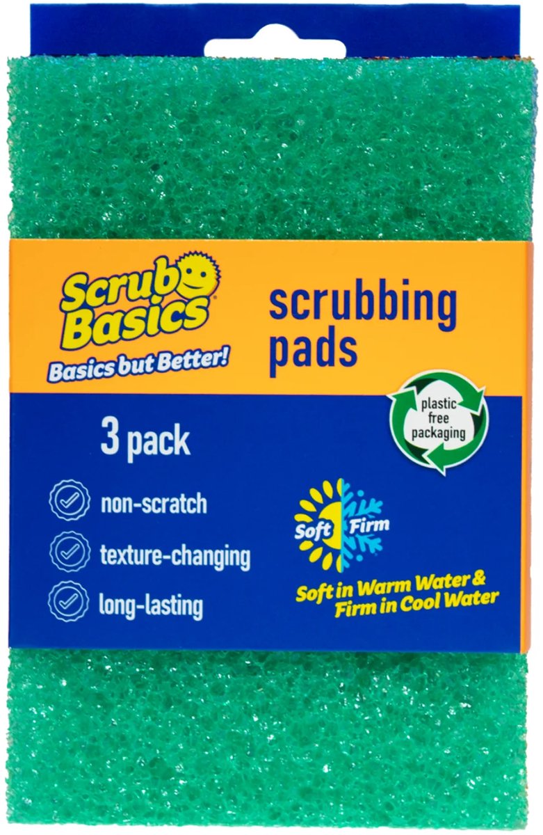Scrub Daddy - Scrub Basics Scrubbing Pads - 3 stuks - Krasvrij - schoonmaakspons