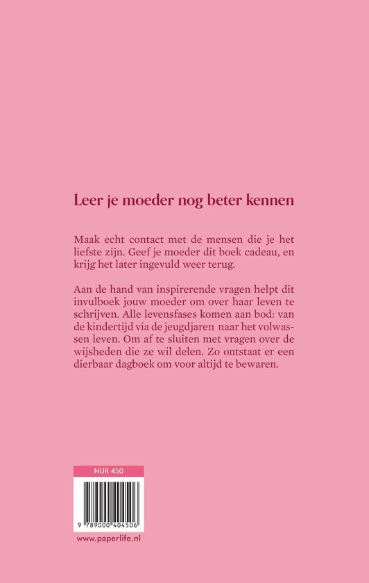 Over jou - Mama, ik wil graag alles over je weten