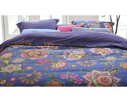 Pip Studio Bombay Bold dekbedovertrek - Lits-Jumeaux - 240 x 200/220 cm - Donkerblauw