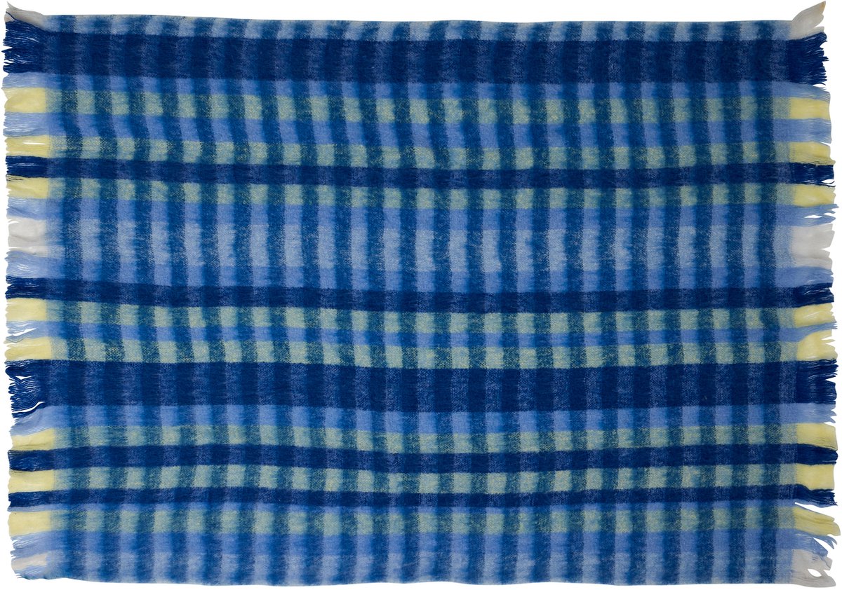 Hübsch plaid Loom Blauw