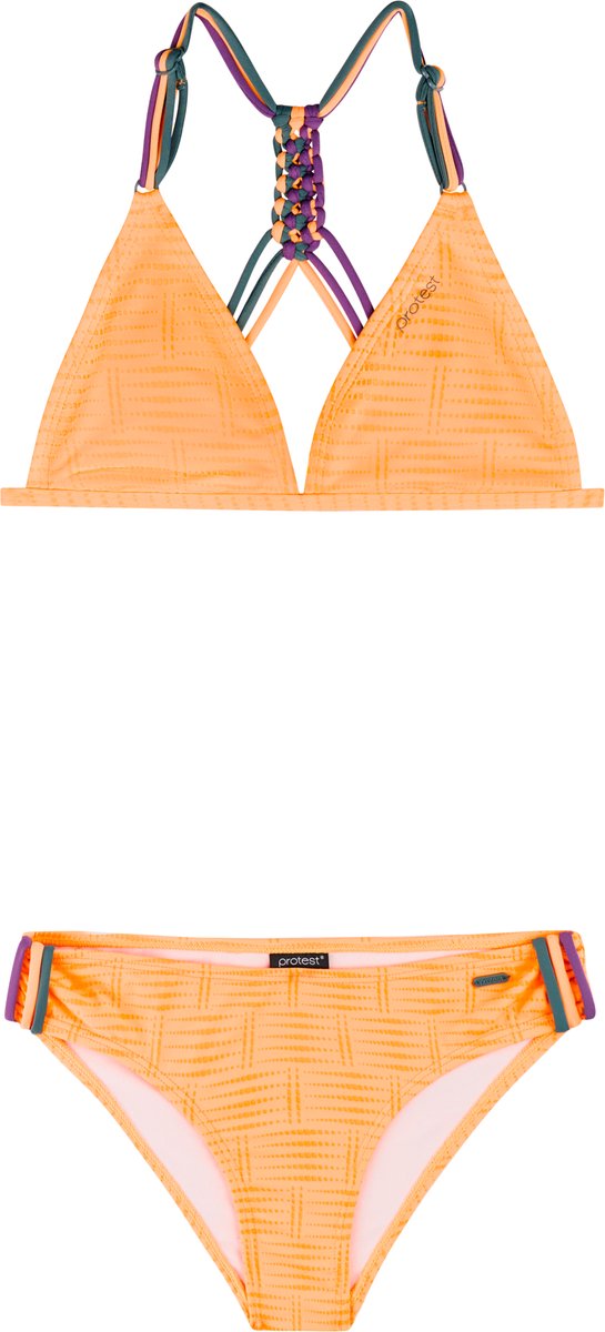 Protest PRTFimkes JR Bikini set Meisjes Gespsluiting Uitneembare vulling Normale pasvorm Oranje