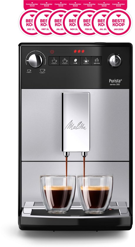 Melitta Purista volautomatische Espressomachine F23/0-101 zilver