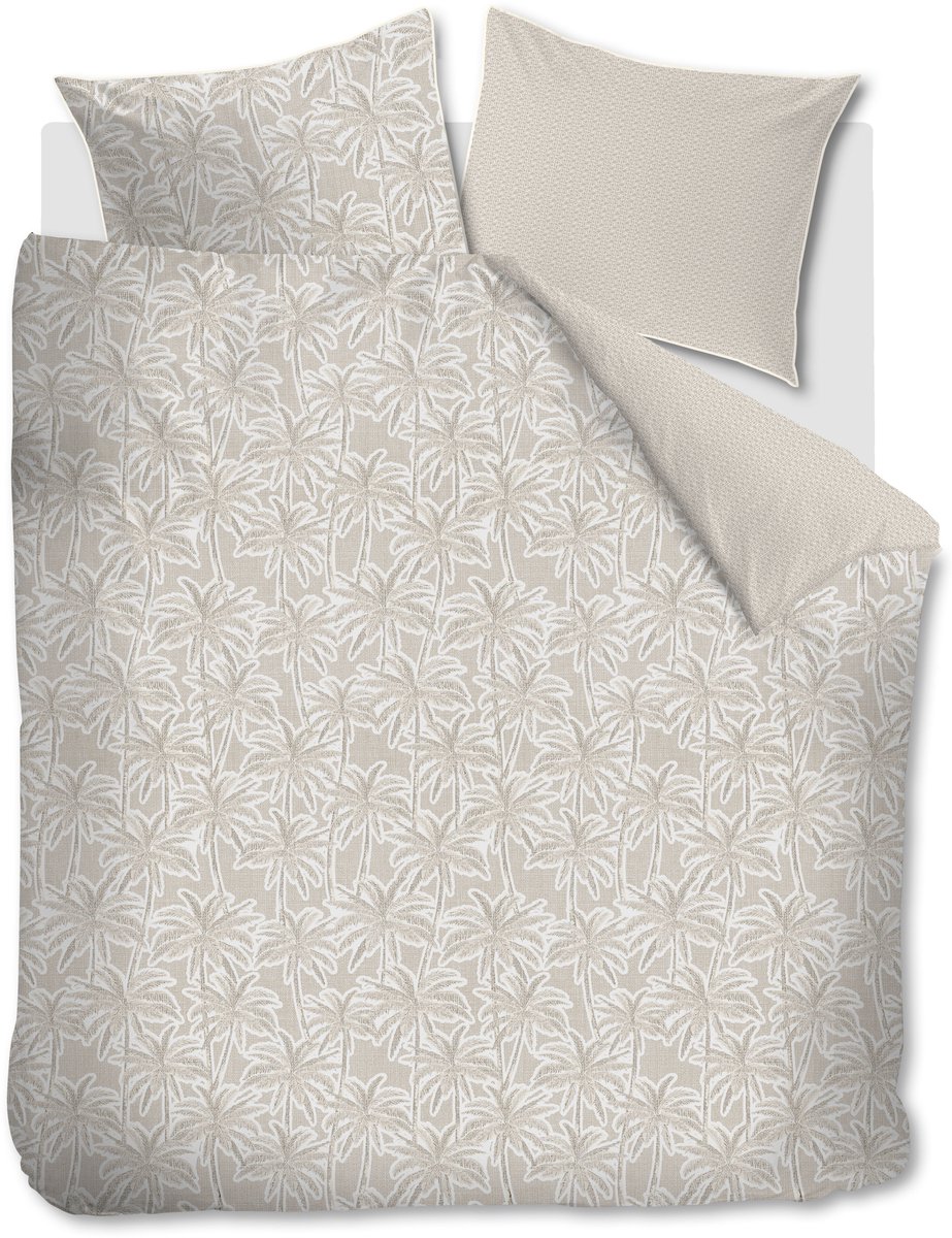 Rivièra Maison Palm Paradise dekbedovertrek - Lits-Jumeaux XL - 260 x 200/220 cm - Zand