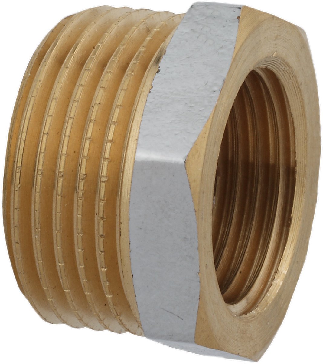 KIRCHHOFF Messing Verloopstuk - Chroom - 3/4"BU x 1/2"BI