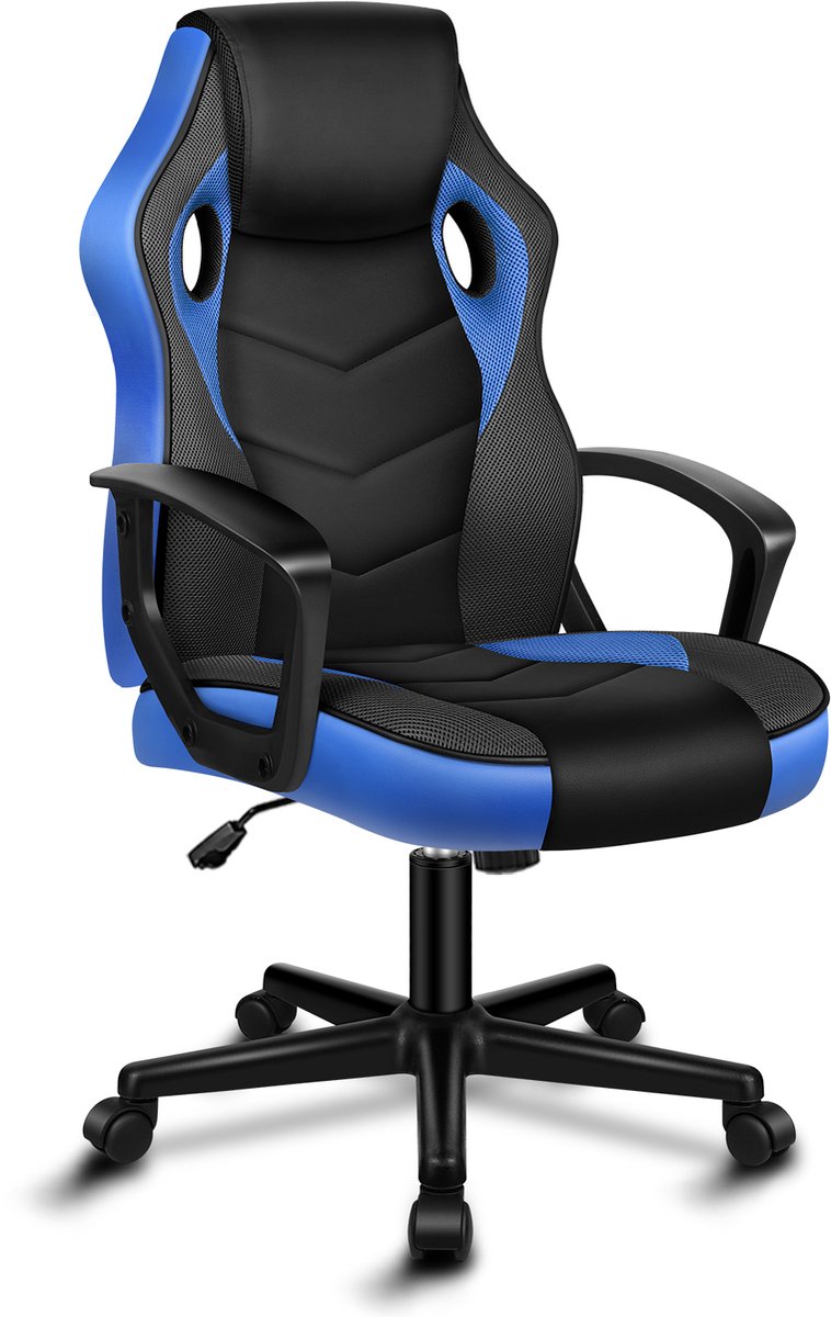 Race bureaustoel, draaibare PC-gamingstoel.