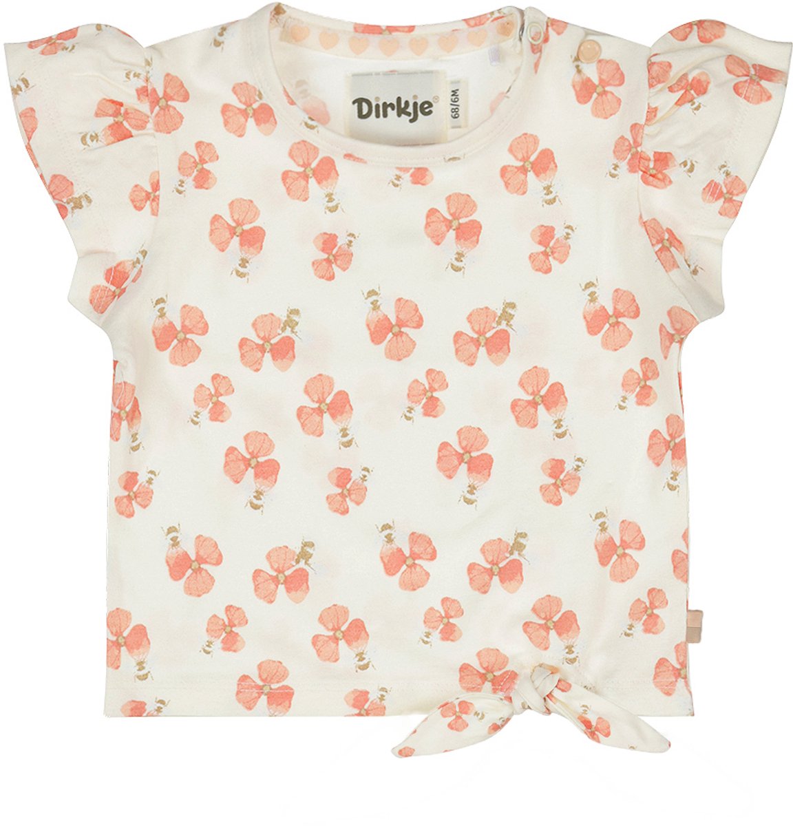 Dirkje Meisjes T-shirt - Off-white