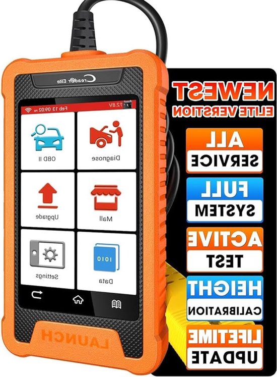 OBD2-diagnoseapparaat – Universeel Voor Benzineauto's Na 2002, Met 35.901 DTC's, Kleurenscherm En 10 Talen