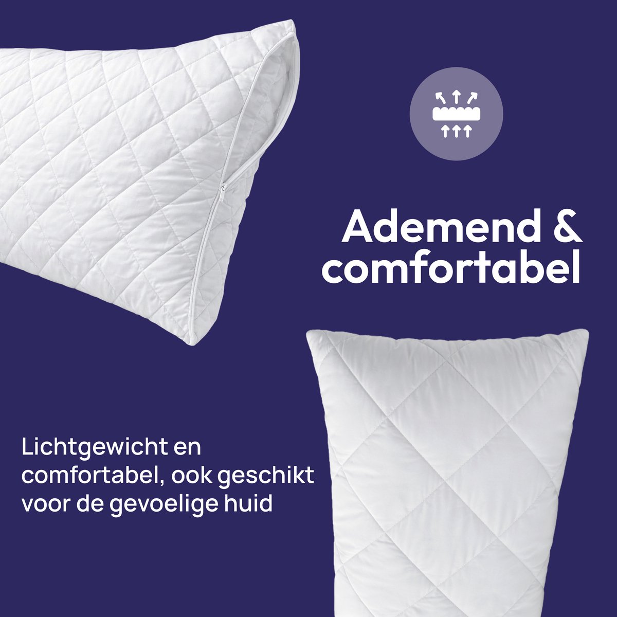 Comfeur Body Pillow - Ergonomisch - Zijslaapkussen, Zwangerschapskussen & Voedingskussen - Incl. Wasbare Kussensloop - Lichaamskussen met Wasbare Hoes - 40x145 cm – foto 6