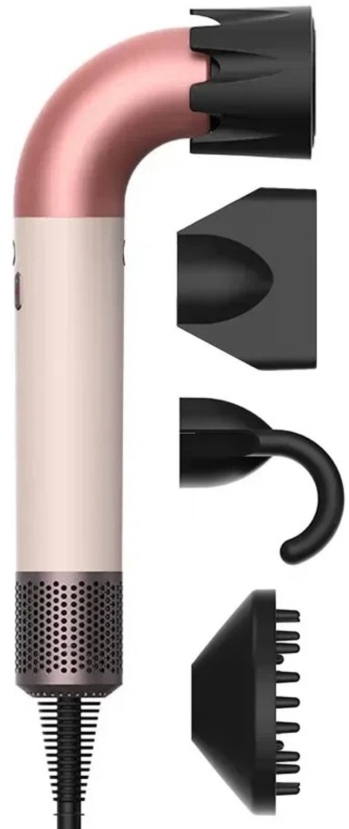 HOB Airstyler - Multistyler Föhnborstel 4 in 1 - Diffuser - Stijlborstel - Krulborstel - Föhn - 110.000 RPM High Speed - Negatieve Ionen - Koudeluchtfunctie