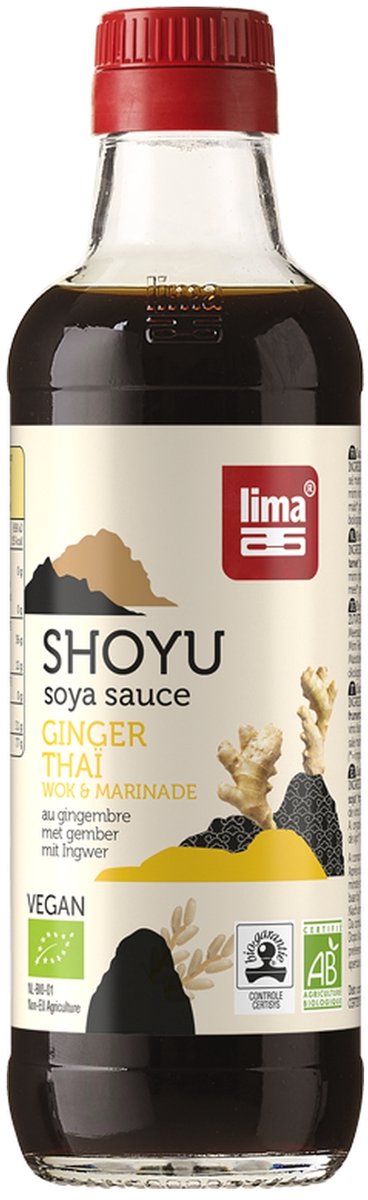 Thaise Gembershoyu 250 ml|Thai Ginger Shoyu 250 ml|Shoyu thaï au gingembre 250 ml