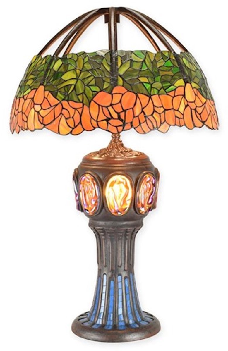 Tiffany stijl tafellamp 79,5 cm hoog