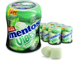Mentos Gum Vibes Spearmint - Kauwgom - Suikervrij - 6x30stuks