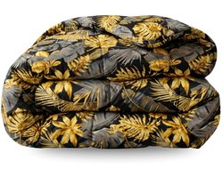Zelesta Comfort Design Golden Leaves 140x200cm - Dekbed zonder overtrek - 30 dagen proefslapen - Wasbaar hoesloos dekbed - Bedrukt dekbed - Dekbed met print - All Year Winterdekbed & Zomerdekbed