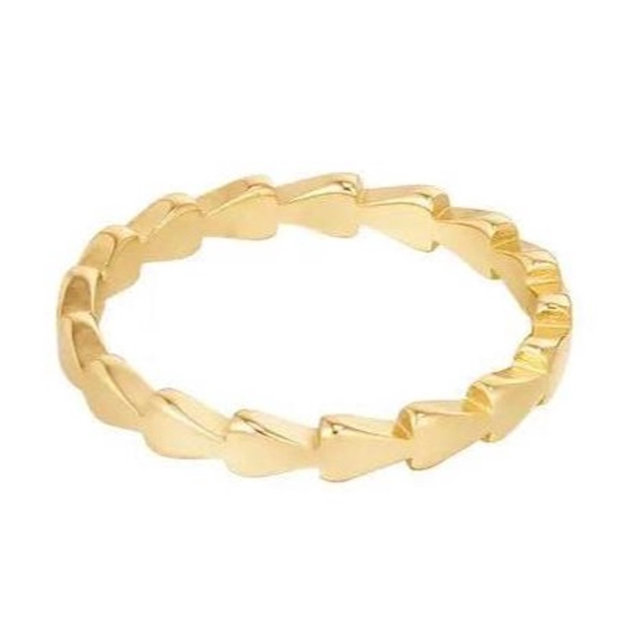 Yehwang Ring Driehoekjes goud size 18