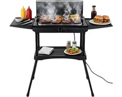 Lomera Elektrische Barbecue Staand - Elektrische Barbecue met Onderstel - Elektrische Barbecue op Voet - Elektrische Barbecue Balkon - Elektrische Barbecue Camping - Elektrische BBQ Staand - Staande Elektrische Barbecue