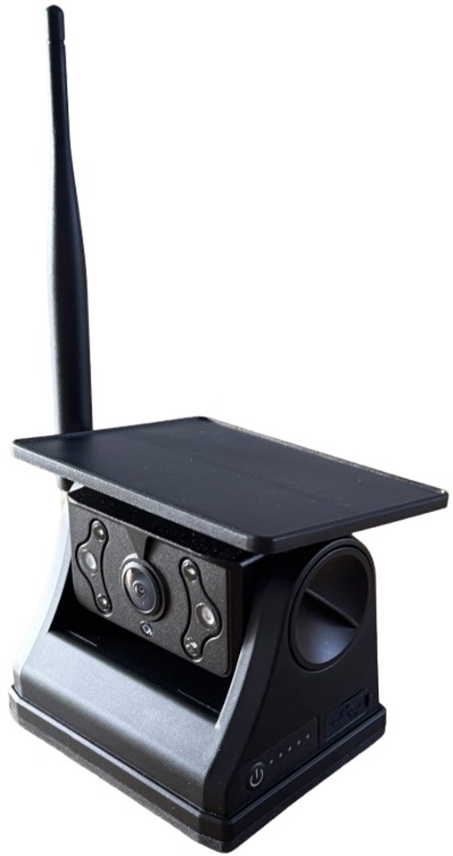 Draadloze Magnetische Achteruitrijcamera met 5 Inch Display - Solar - Nachtzicht - Voor Camper, Caravan, Paardentrailer, Racetrailer en Aanhanger van Merkloos — afbeelding 3