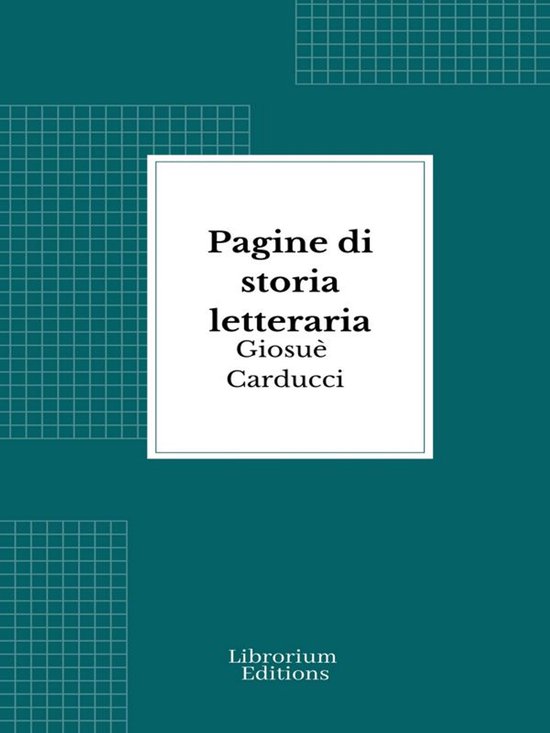 Pagine di storia letteraria - cover
