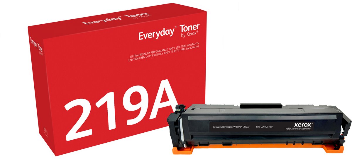 Everyday™ Zwart Toner van Xerox is compatibel met HP 219A (W2190A), Standaard capaciteit