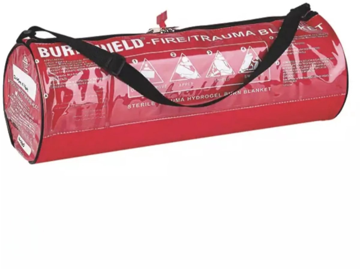 Burnshield reddingsdeken- Blusdeken - branddeken - reddingsdeken - 1,2 m x 1,6 m in draagtas
